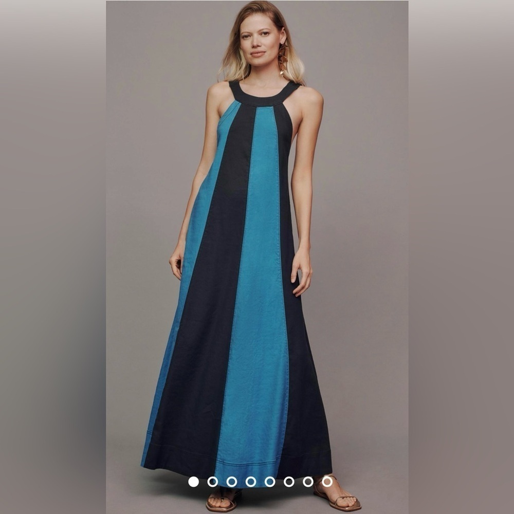 NWT Size S - The Ami Linen Halter Maxi Dress by Maeve